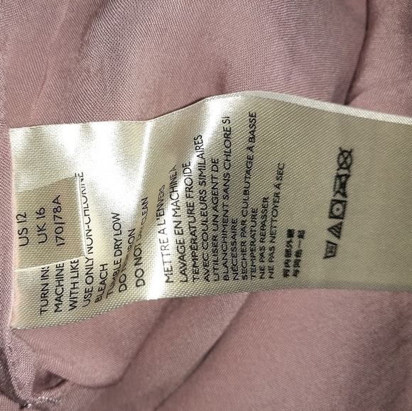 Free People Mauve Swoon Paperbag Faux Leather Skirt Size 12 - Picture 9 of 11